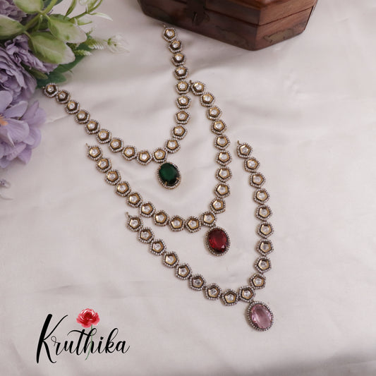 Simple AD Victorian Necklace NC2334 (Available in 3 Colours)