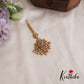 Classic Teardrop Motifs Jadau Maangh Tikka With Pearl And Bead Drops MT316 (Available In 2 Colors)
