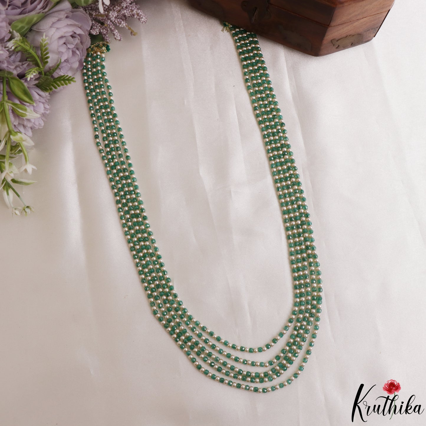 Elegant Multi Layer Pearl Bead Haaram LH2140 (Available In 5 Colors)