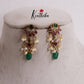 Beautiful Kemp Teardrop With Pearl Drops Earrings E799