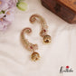 Stunning Peacock Motifs Kemp Ear Cuff With Jhumka E998 (Available In 2 Colors)