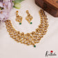 Stunning Diamond-Finish Gold-Tone AD Choker NC2759