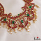 Royal Handcrafted Jadau Kundan Bridal Necklace with Pearl Drops NC2227