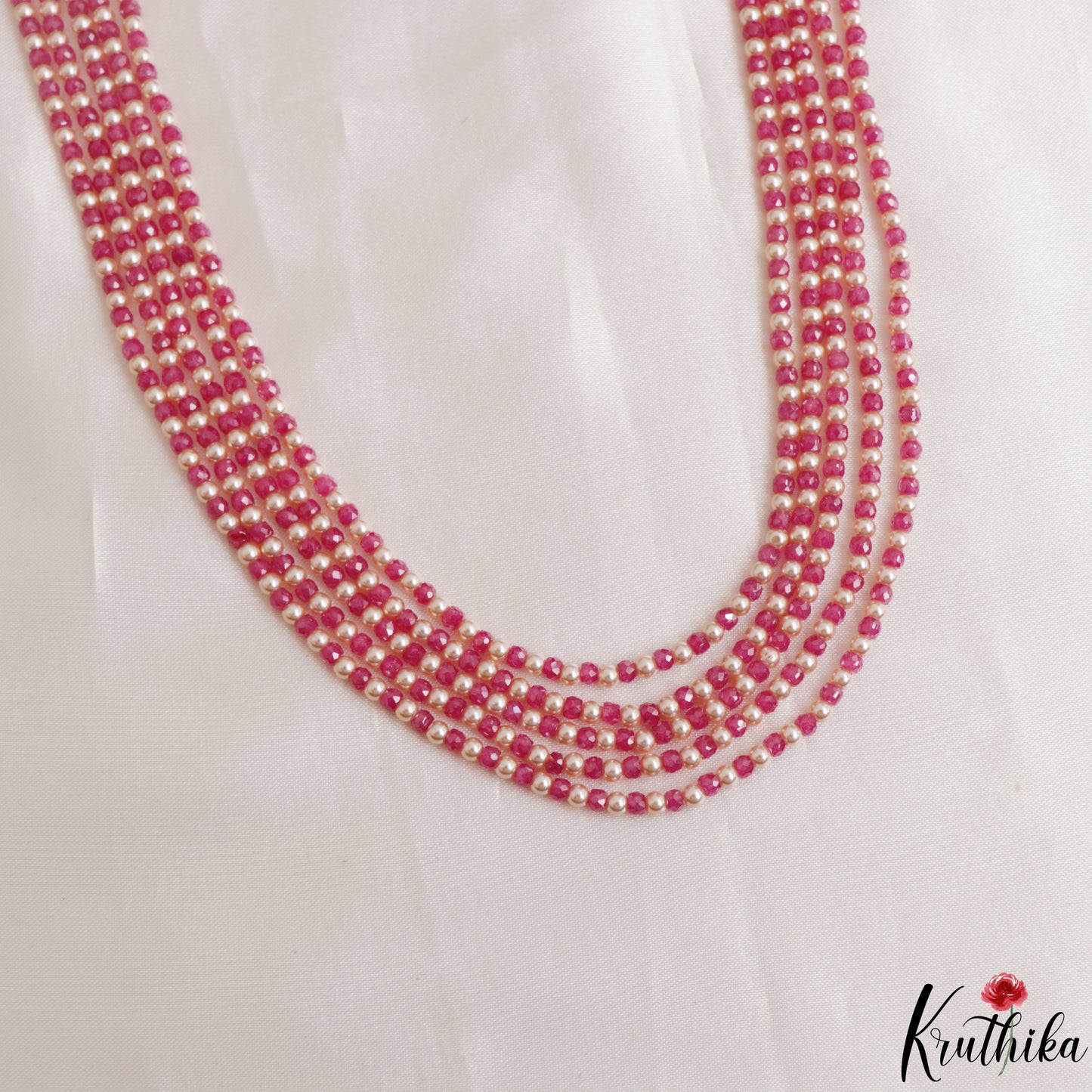 Elegant Multi Layer Pearl Bead Haaram LH2140 (Available In 5 Colors)