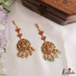 Classic Antique Lakshmi Peacock Motifs Jadau Maang Tikka With Pearl Bead Drops MT402 (Available In 4 Colors)