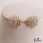 Trendy Floral Motifs AD Stud Earrings E1118