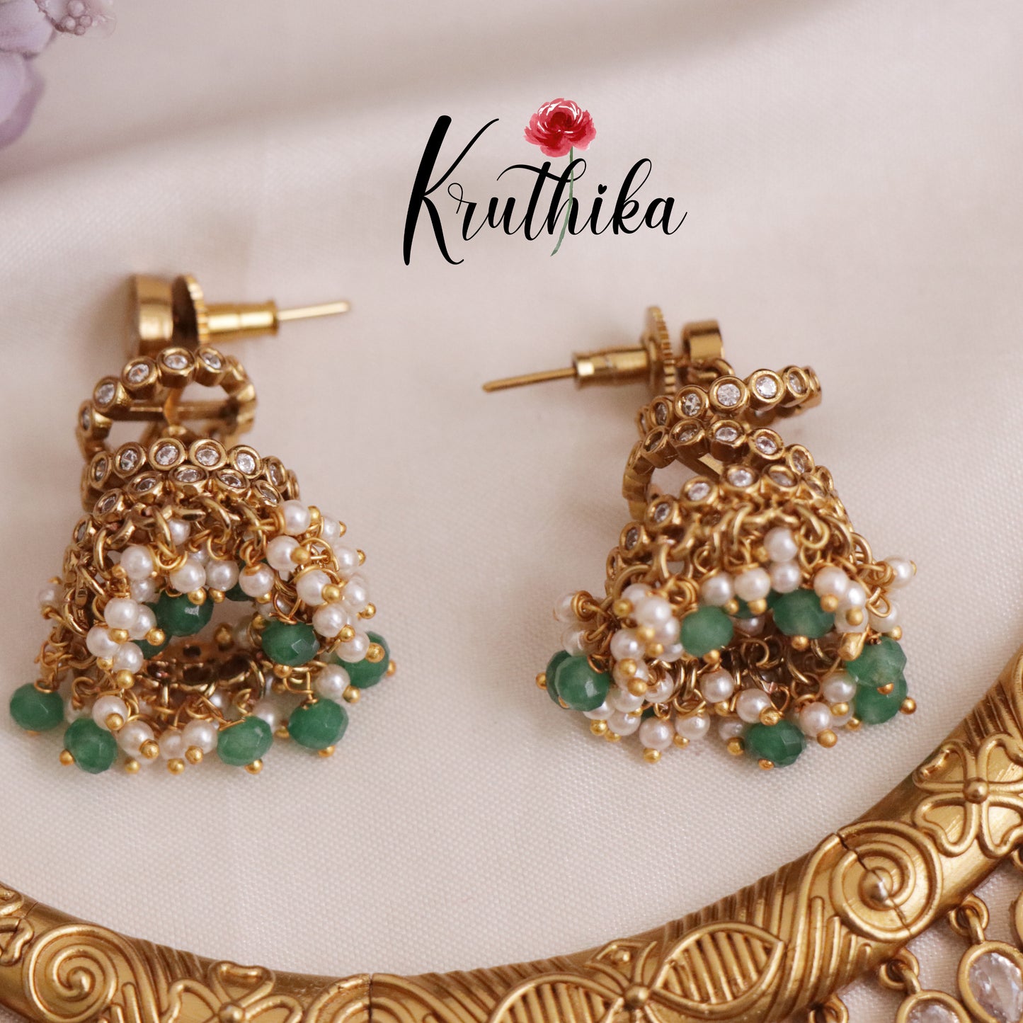 Elegant Antique Hasli Necklace Sets NC2028 (Available in 4 Colours)
