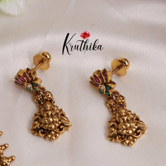 Gorgeous Jadau Lakshmi Lotus Necklace NC2527