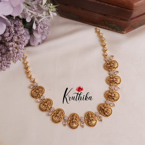Beautiful Temple Lakshmi Necklace Set NC2012