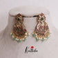Gorgeous Kemp Peacock With Bead And Pearl Drops Earrings E802