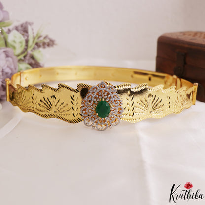 Classic Teardrop Motifs CZ Victorian Hip Belt V398 (Available In 2 Colors)