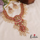 Premium Floral Peacock Kundan Guttapoosalu Jadau Necklace NC2561