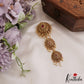 Elegant Antique Floral Motifs Jada Billa With Pearl Drops J310