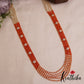 Sparkling Multi Layered crystal & Pearl statement Haaram with floral accents LH2081 (Available In 13 Colors)