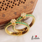 Premium Floral Motifs Openable Jadau Kada B455  (Set of 2)|(Available In 3 Colors)