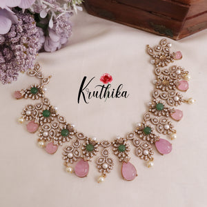 Gorgeous AD/Victorian Flower Design Necklace Sets NC2026