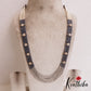 Sparkling Multi Layered crystal & Pearl statement Haaram with floral accents LH2081