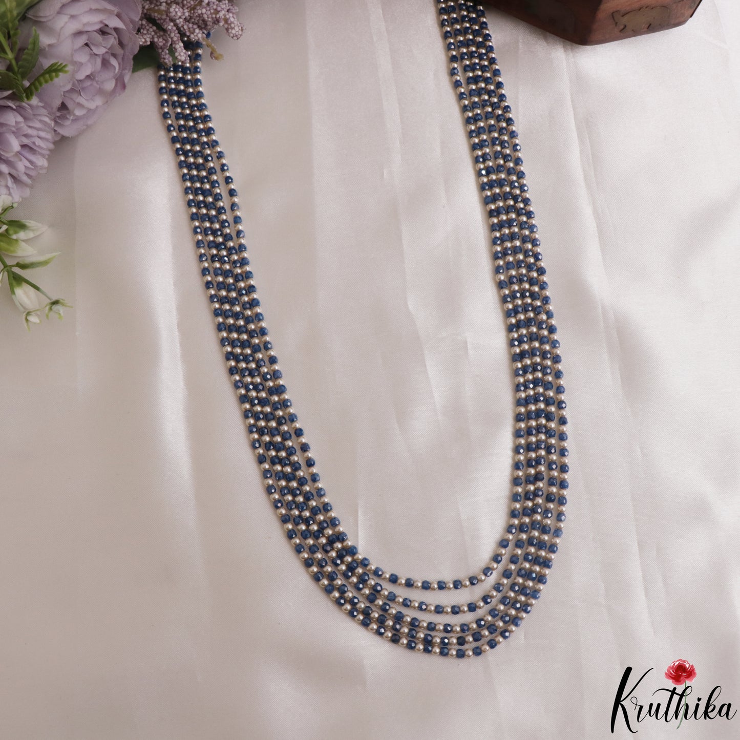 Elegant Multi Layer Pearl Bead Haaram LH2140 (Available In 5 Colors)