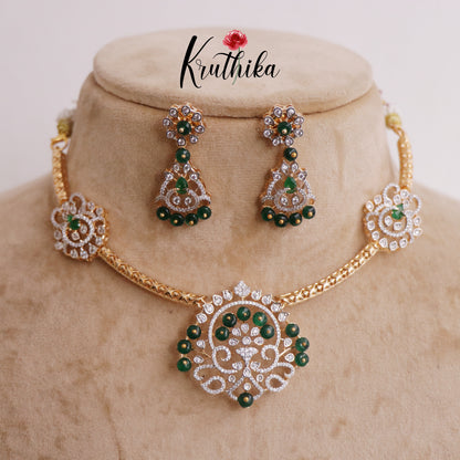 Simple CZ Hasli Necklace NC2272 (Available in 3 Colors)