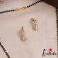 Simple Floral AD Mangalsutra with Earrings Set NC2906