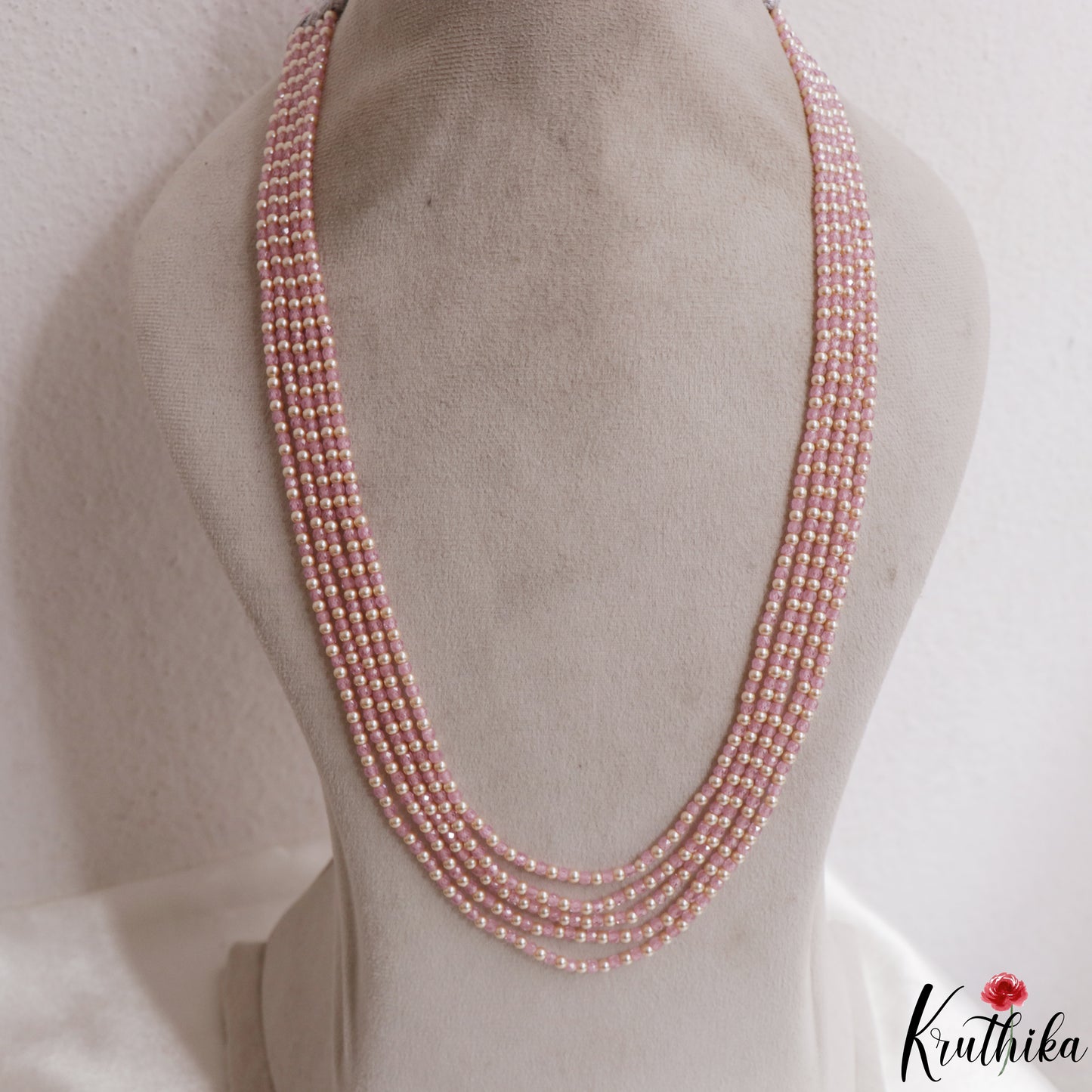 Elegant Multi Layer Pearl Bead Haaram LH2140 (Available In 5 Colors)
