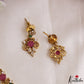 Elegant Floral Motifs Gold-Tone CZ Necklace NC3224 (Available In 3 Colors)