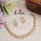 Elegant Leaf Motifs AD Necklace NC2661