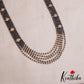 Sparkling Multi Layered crystal & Pearl statement Haaram with floral accents LH2081