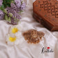 Beautiful Kemp Antique Lakshmi Hair Clip With Golden Bead Drops J283