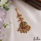 Trendy Antique Lakshmi Peacock Motifs Jadau Maang Tikka With Pearl Bead Drops MT400 (Available In 4 Colors)