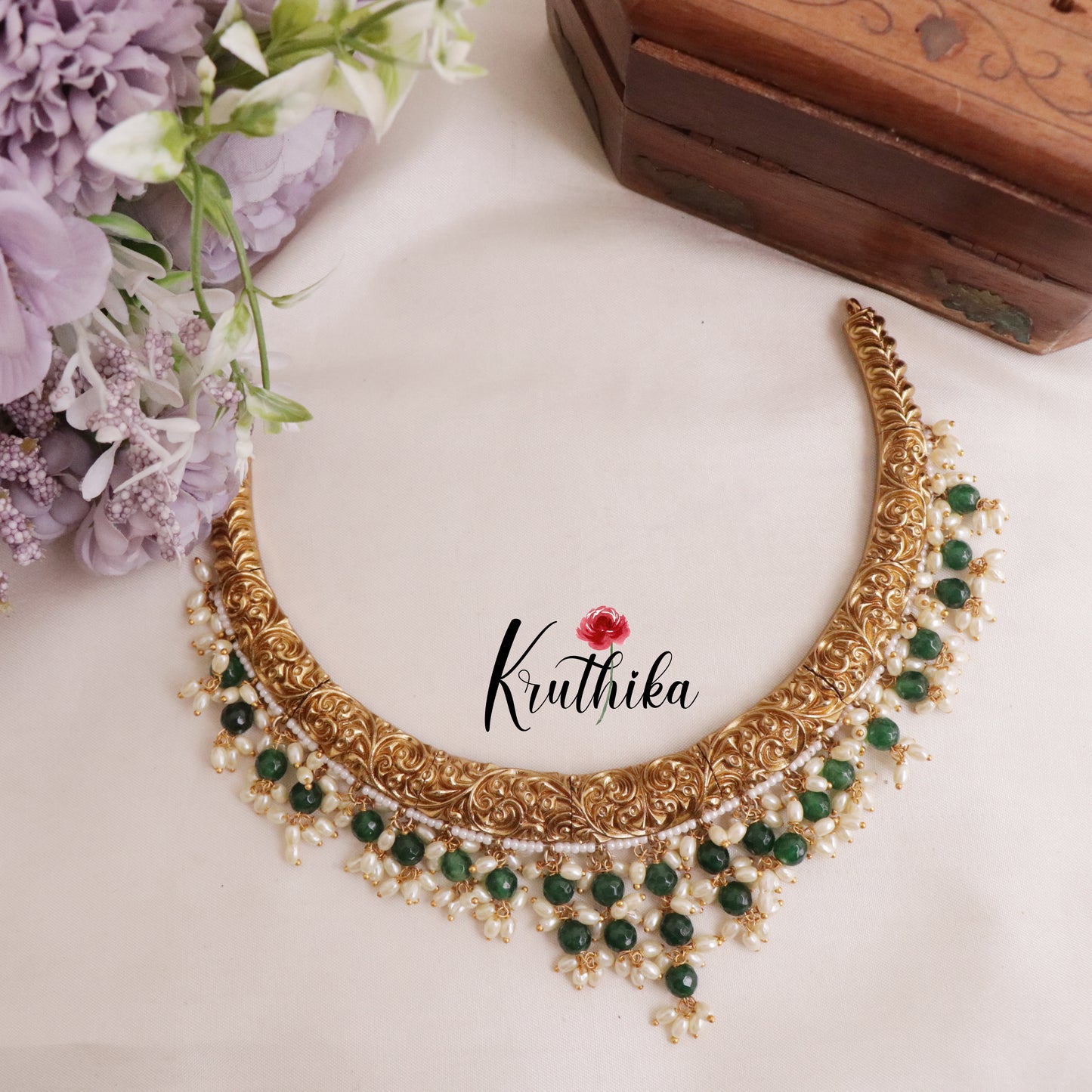 Beautiful Antique Hasli  Necklace Sets  NC2022(Available in 2 colours)