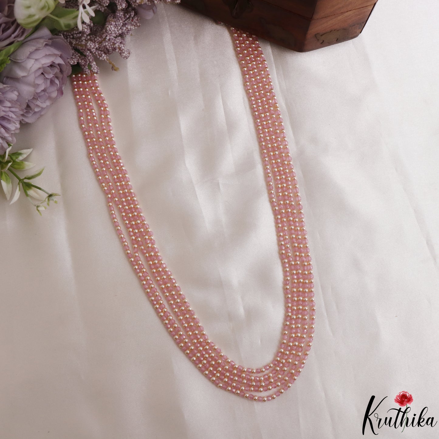 Elegant Multi Layer Pearl Bead Haaram LH2140 (Available In 5 Colors)
