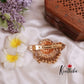 Beautiful Kemp Antique Lakshmi Hair Clip With Golden Bead Drops J283
