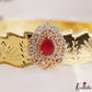 Classic Teardrop Motifs CZ Victorian Hip Belt V398 (Available In 2 Colors)