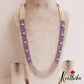 Sparkling Multi Layered crystal & Pearl statement Haaram with floral accents LH2081 (Available In 13 Colors)