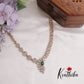 Elegant CZ Floral Drop Necklace Set NC2234 (Available in 2 Colours)