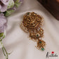 Premium Antique Lord Ganesha Motif Jada Billa With Pearl And Bead Drops J312