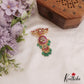 Gorgeous Floral Motifs Jadau Jada Billa With Green Bead Drops J357