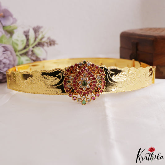 Classic Floral Motifs Kemp Kids Hip Belt V393 (Size Adjustable - 20 to 32)