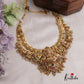 Premium Jadau Antique Lakshmi Peacock Necklace with Beads NC2528 (Available In 2 Colours)