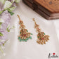 Trendy Antique Lakshmi Peacock Motifs Jadau Maang Tikka With Pearl Bead Drops MT400 (Available In 4 Colors)