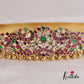 Gorgeous Peacock Floral Jadau Hip Belt With Pearl And Bead Drops V326 (Available In 2 Colors)
