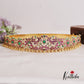 Gorgeous Peacock Floral Jadau Hip Belt With Pearl And Bead Drops V326 (Available In 2 Colors)