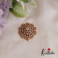 Elegant AD Floral Chandra Surya Hair Ornaments J301