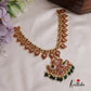 Premium Traditional Kemp Mango Peacock Necklace With Beads NC2531
