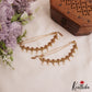 Elegant Antique Multi Strand Earchains With Pearl Drops EC205