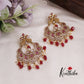 Stunning Kemp Peacock Teardrop With Pearl Drops Earrings E810
