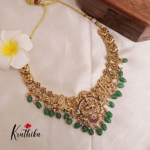 Premium Lakshmi Jadau Necklace NC1945  (Available in 2 Colours)
