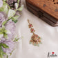 Elegant Antique Lakshmi Motifs Jadau Maang Tikka With Bead Drops MT399 (Available In 4 Colors)