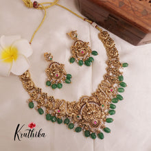 Premium Lakshmi Jadau Necklace NC1945  (Available in 2 Colours)